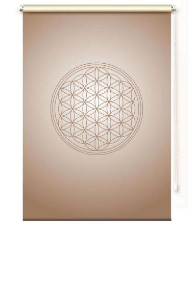 Extartiqe Duschrollo Blume des Lebens cappuccino